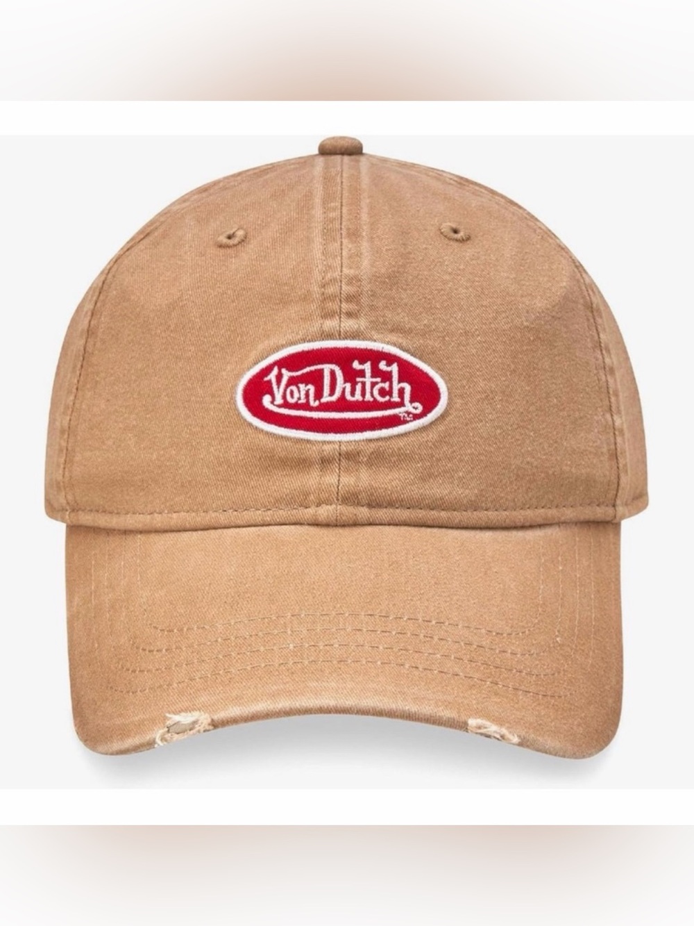 NWT Distressed Von Dutch Tan Hat